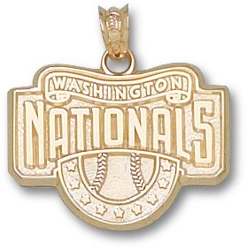 Washington Nationals Club Logo 5/8 Charm/Pendant -14K/10K, Stainless Steel or Gold Plated