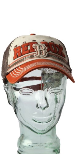 Boston Red Sox Orange and Brown Mesh Cap