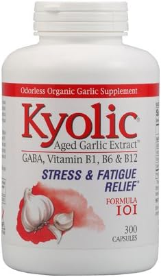 Kyolic Aged Garlic Extract Stress and Fatigue Relief Formula 101 300 Capsules