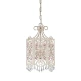 Quoizel QMC431AY Antique Ivory 3 Light Cage Chandelier QMC431