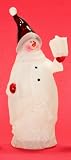 Lighted Christmas Holiday Snowman Figurine LED Color Changing