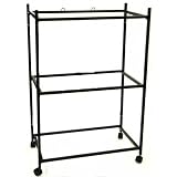 3 Tiers Stand for 30x18x18 Aviary Cage - Black