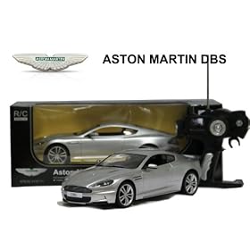 Authorized Genuine RASTAR 42500 1:14 4 Channel Remote Control Aston Martin DBS Coupe RC Car with Light (Silver)