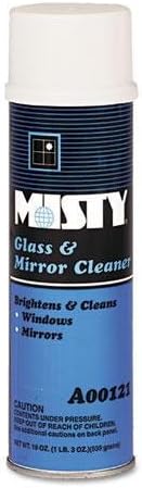 Glass & Mirror Cleaner w/Ammonia, 19oz Aerosol, 12/Carton