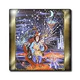 41Vee%2BfZZVL. SL160  Check Out Wizard of Love   4 Inch Glass Tile for $21.99