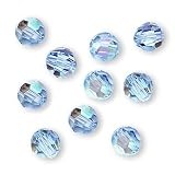 Swarovski Crystal #5000 Round 6mm Aquamarine AB Beads (10)