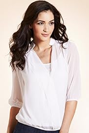 Per Una Bubble Layered Blouse with Camisole