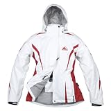 COX SWAIN TITANIUM Damen Multifunktionsjacke ASPEN Recco, Farbe: White/Red, Größe: M