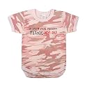 67055 INFANT BABY PINK CAMO ''THANK MY DAD'' ONE PIECE BODYSUIT