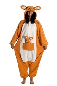 Kigs Adult Kangaroo Costume - Kigurumi Onesie Pyjamas; One Size