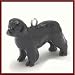 MiniPets Sterling Silver Enameled Newfoundland Dog Charm