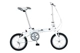 FIATフィアット アルミ製14インチ折りたたみ自転車防錆チェーンステンレススポークスリックタイヤ採用