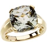 PRE-HOLIDAY SALE!!! 10% OFF 14K Yellow Gold Green Amethyst Ring
