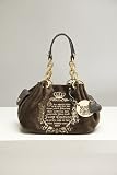 Juicy Couture Espresso Velour Baby Fluff Satchel