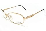 Versace H79 Eyeglasses Gold Black Optical Frame