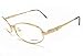 Versace H79 Eyeglasses Gold Black Optical Frame