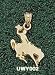 Univ Of Wyoming Cowboy On Horse Charm/Pendant -14K/10K, Stainless Steel or Gold Plated