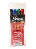 Sharpie Permanent Marker Set, Ultra Fine Tip, 4/Black,Red,Blue,Green Ink SAN37074