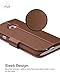 Motorola Moto E (2nd Gen, 2015) Wallet Case - VENA [vSuit] Draw Bench PU Leather Wallet Flip Cover with Stand and Card Slots for Motorola Moto E (2nd Gen, 2015) (Brown)
