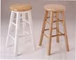 Traditional Bar Stool (Finish: Natural, Natural/White)