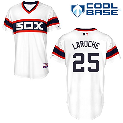 Adam Laroche Chicago White Sox Alternate Home Replica Cool Base Jersey by Majestic Select Size: X-Large