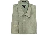Liz Claiborne Blue Plaid Long Sleeve Barrel Cuff Button Front Shirt
