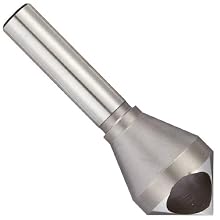 Magafor 411 Series Cobalt Steel Single-End Countersink, Uncoated (Bright) Finish, Zero Flute, 90 Degrees, Round Shank