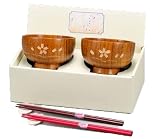 木製桜彫 汁椀 ペア 15157-917