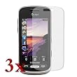 GTMax Durable Clear LCD Screen Protector - 3 Packs for AT&T Samsung Solstice SGH-A887 Cell Phone