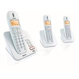 Philips CD2553S/05 Digital Cordless Phone With Answer Machine & HD Sound - Triple Handset