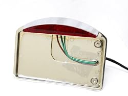 Side Mounted License Plate Assembly with Integrated LED Taillight and Brake Light and License Plate Light Enhance you Bike, Chopper, Cruiser with this Side Mounted LED License Plate Taillight Harley Davidsons, Suzuki, Honda, Kawasaki, Yamaha Cruisers