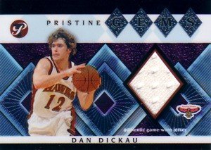 2003-04 Topps Pristine Gems Relics GEM-DD Dan Dickau Atlanta Hawks(Piece of Authentic Game-Worn Jersey - Basketball Cards)
