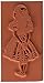 Deep Red Stamps Alice Standing Rubber Cling Stamp 1.6 x 3.1 inches