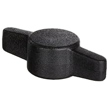 Acetal Cap Screw Knob Wing 1/4-20, Black Color (Pack of 100)