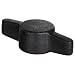 Acetal Cap Screw Knob Wing 1/4-20, Black Color (Pack of 100)