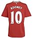 #10 Rooney Manchester United Home Shirt Soccer Jersey 2011/12 (US Size M)