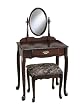 Powell Cherry Vanity/Mirror/Bench Set