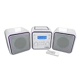 MICRO CHAINE RADIO CD MP3 USB BLANCHE + 3 SETS DE COULEURS