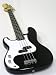 Classic Black Left Handed 4 String Bass Guitar