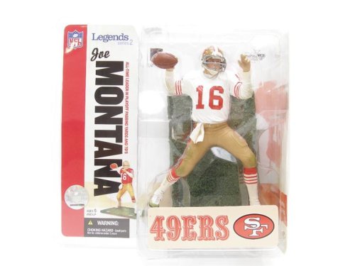 McFarlane NFL Legends 2 Joe Montana in San Francisco 49ers White Jersey Chase Variant Figure