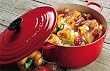 Le Creuset Enameled Cast-Iron 5-1/2-Quart Round French Oven, Red