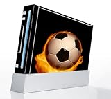 Fire Soccer Decorative Protector Skin Decal Sticker for Nintendo Wii Consol ....
