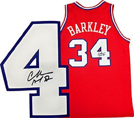 Charles Barkley Autographed / Signed Philadelphia 76ers 1979-1991 Road Jersey (JSA)