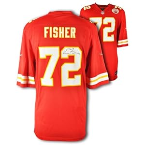 Eric Fisher Kansas City Chiefs Autographed Nike Limited Red Jersey - Memories - Mounted Memories Certified