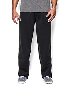 Under Armour Men's Armour® Fleece Open Bottom Team Pants Large Black