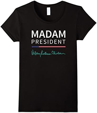 Women's Someday A Woman Will Be President Hillary Clinton T-Shirt XL Black