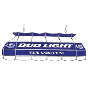 Click to order 40 inch Stained Glass Bud Light beer pool table light!