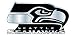 Seattle Seahawks NFL Silver Auto Emblem