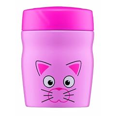 alfi 0637101035 Isolier-Speisegef�� foodMug Edelstahl Katze pink 0,35 l