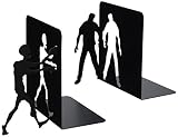 Mustard Zombie Bookends - Metal Bookends with Zombie Design